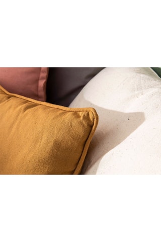 Coussin en coton recyclé - Miel - 30 x 50 cm