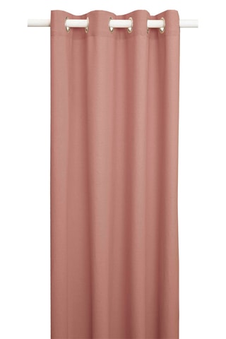Rideau en coton recyclé - Rose - 135 x 250 cm