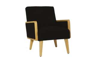 Fauteuil Montana - Noir et naturel