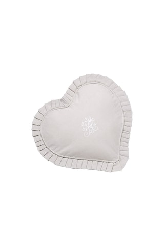 Coussin Eloise - Gris et écru - 30 cm