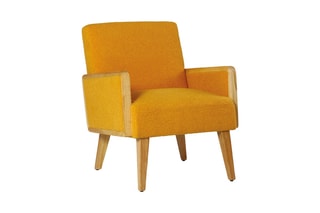 Fauteuil Montana - Jaune et naturel