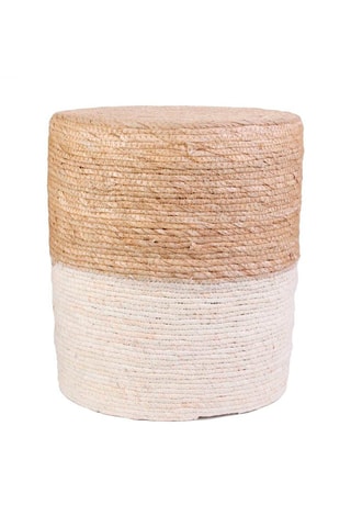 Pouf Blue Lagoon - Beige et écru