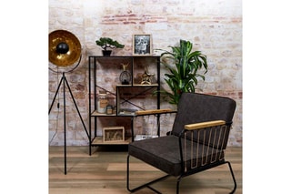 Meuble de rangement - Noir et imitation bois
