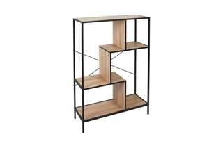 Meuble de rangement - Noir et imitation bois
