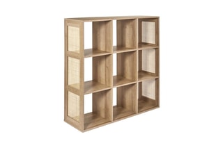 Rangement modulable 9 niches Bali - Marron