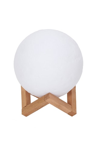 Veilleuse tactile lune 3D - 
Blanc et naturel
