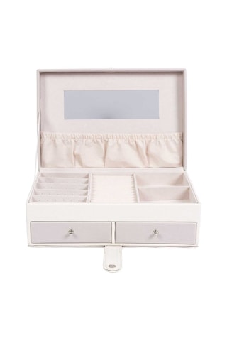 Boîte à bijoux Lena - Blanc et rose