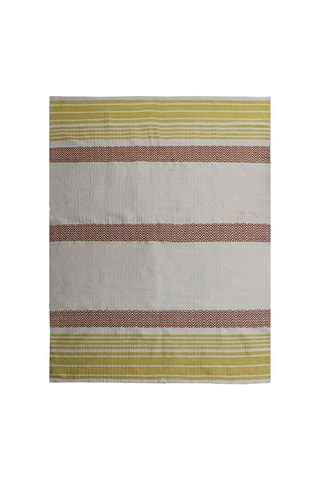 Tapis - Blanc, doré et ocre