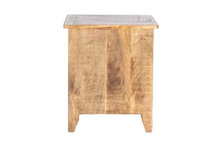 Table de chevet 1 porte Gaia - Blanc