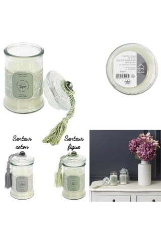 Bougie parfumée - Coton ou figue - Modèle aléatoire