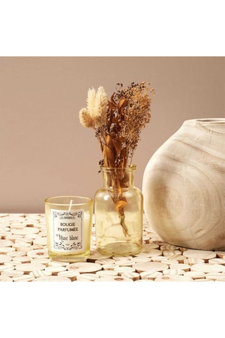 Bougie parfumé et fleurs séchées -  Modèle aléatoire