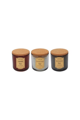 Coffret bougies parfumées d'Apothicaire - Ambre, fleur de coton et musc blanc
