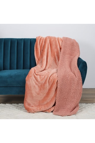 Plaid - Orange clair - 140 x 220 cm
