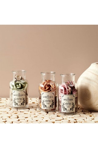 Pot parfumé - Musc blanc, ambre ou fleur de coton - Modèle aléatoire