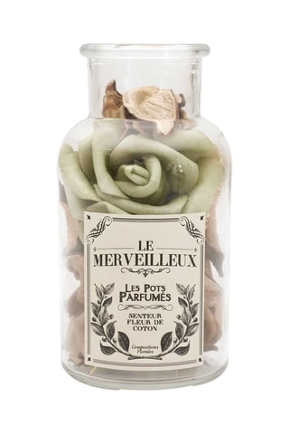 Pot parfumé - Musc blanc, ambre ou fleur de coton - Modèle aléatoire