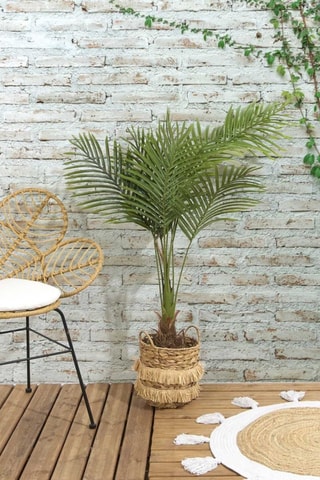 Palmier artificiel en pot - 120 cm - Vert