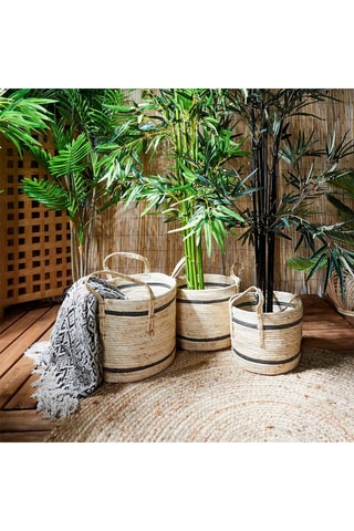 3 paniers - Naturel et noir