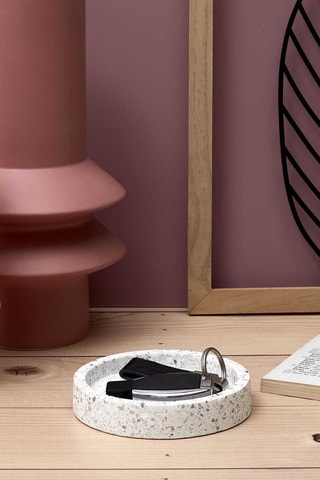 Vide poche -  
12 cm - Blanc et rose