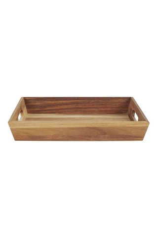 Plateau de service en acacia - 42 x 5 x 33 cm