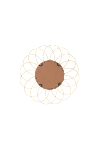 Miroir rond en rotin - 56 cm - Naturel