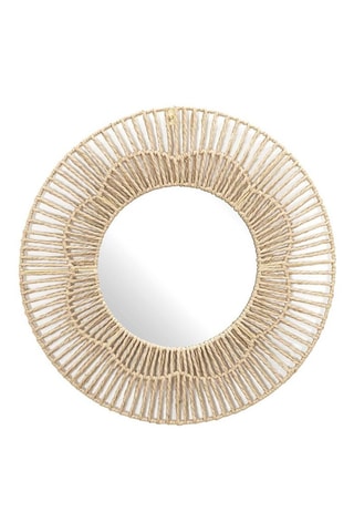 Miroir rond - 50 cm - Naturel