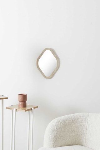 Miroir - 34 cm - Beige
