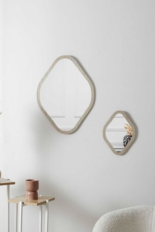 Miroir - 44 x 60 x 1 cm - Taupe clair