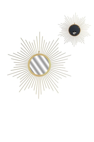 Miroir soleil - 66 cm - Doré