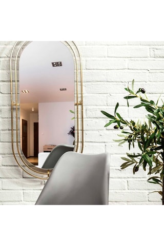 Miroir - 90 x 42,50 cm - Doré