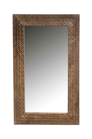 Miroir en bois Frame - 100 x 60 cm - Naturel