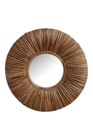 Miroir en rotin Buns - 56 x 3 cm - Naturel