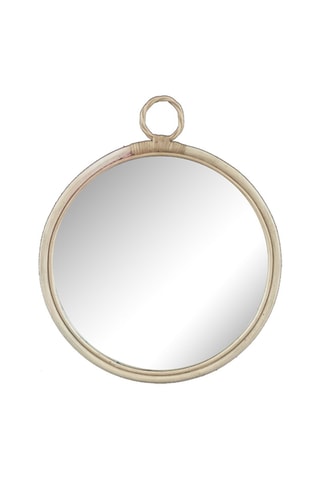 Miroir en rotin - 37 x 43 cm - Naturel