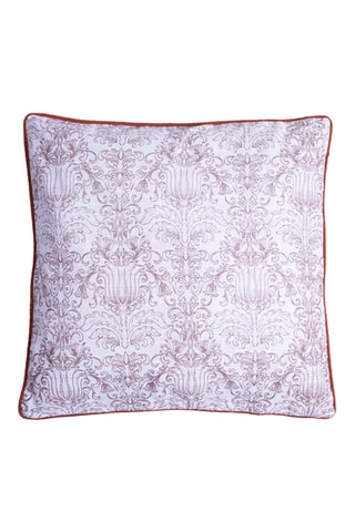 Coussin Garance - Blanc et rose - 50 x 50 cm