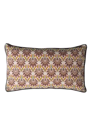Coussin Peacock - Beige et rose - 30 x 50 cm