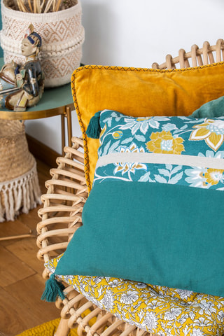 Coussin Indiana - Vert pin - 50 x 50 cm