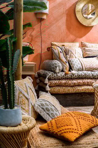 Futon Togo - Moutarde - 60 x 120 cm