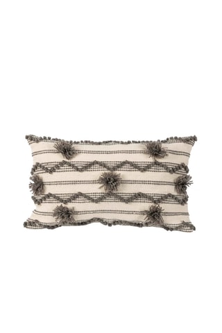 Coussin - Beige et gris - 30 x 50 cm