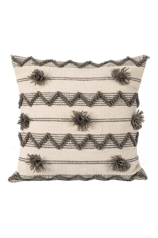Coussin - Beige et gris - 45 x 45 cm