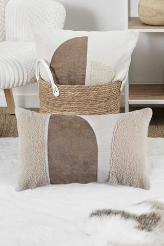 Coussin - Beige  et crème - 30 x 50 cm