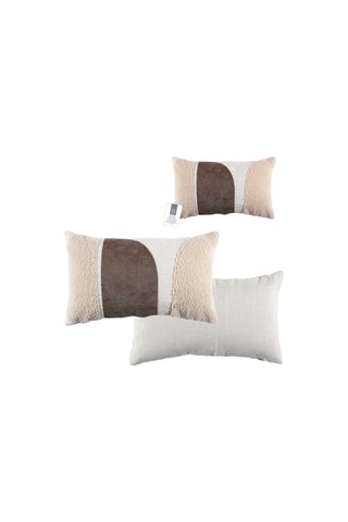 Coussin - Beige  et crème - 30 x 50 cm
