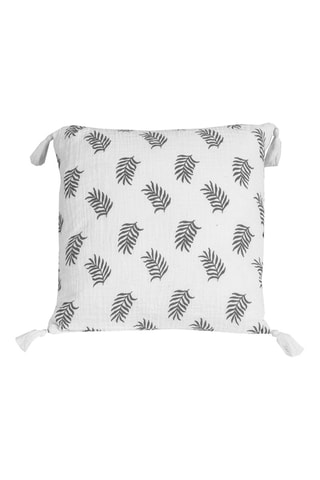 Coussin - Blanc et gris - 40 x 40 cm