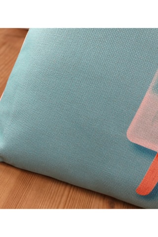 Coussin - Ciel et rose poudré - 45 x 45 cm