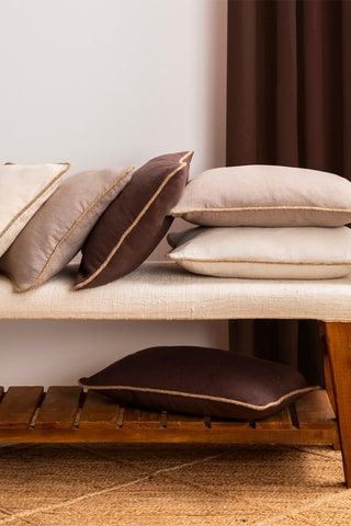 Coussin - Taupe - 30 x 50 cm