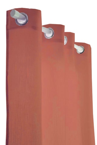 Rideau - Rouge brique - 135 x 240 cm