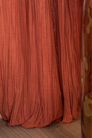 Rideau - Rouge brique - 135 x 240 cm