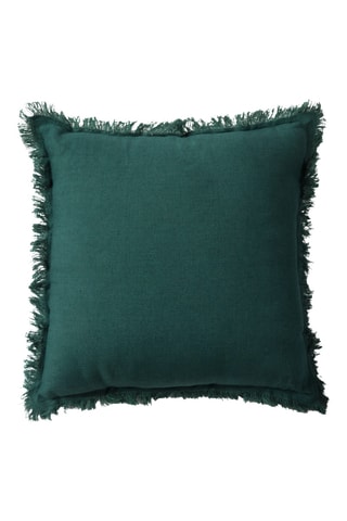 Coussin en lin - Vert émeraude - 45 x 45 cm