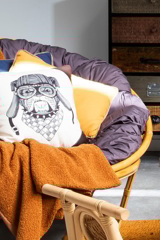 Coussin - Marron - 45 x 45 cm
