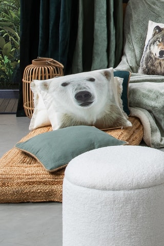 Coussin - Blanc - 45 x 45 cm