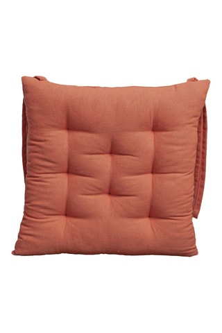 Galette de chaise - Rouge brique - 40 x 40 x 6 cm