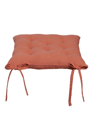 Galette de chaise - Rouge brique - 40 x 40 x 6 cm